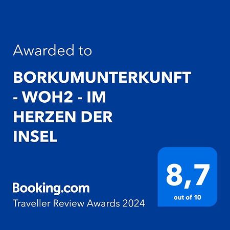 Borkumunterkunft - Woh2 - Im Herzen Der Insel Eksteriør bilde